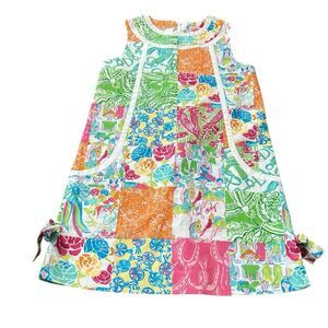 Lilly Pulitzer Vintage GIRLS Carson’s Grandstand Patch Derby Shift Dress